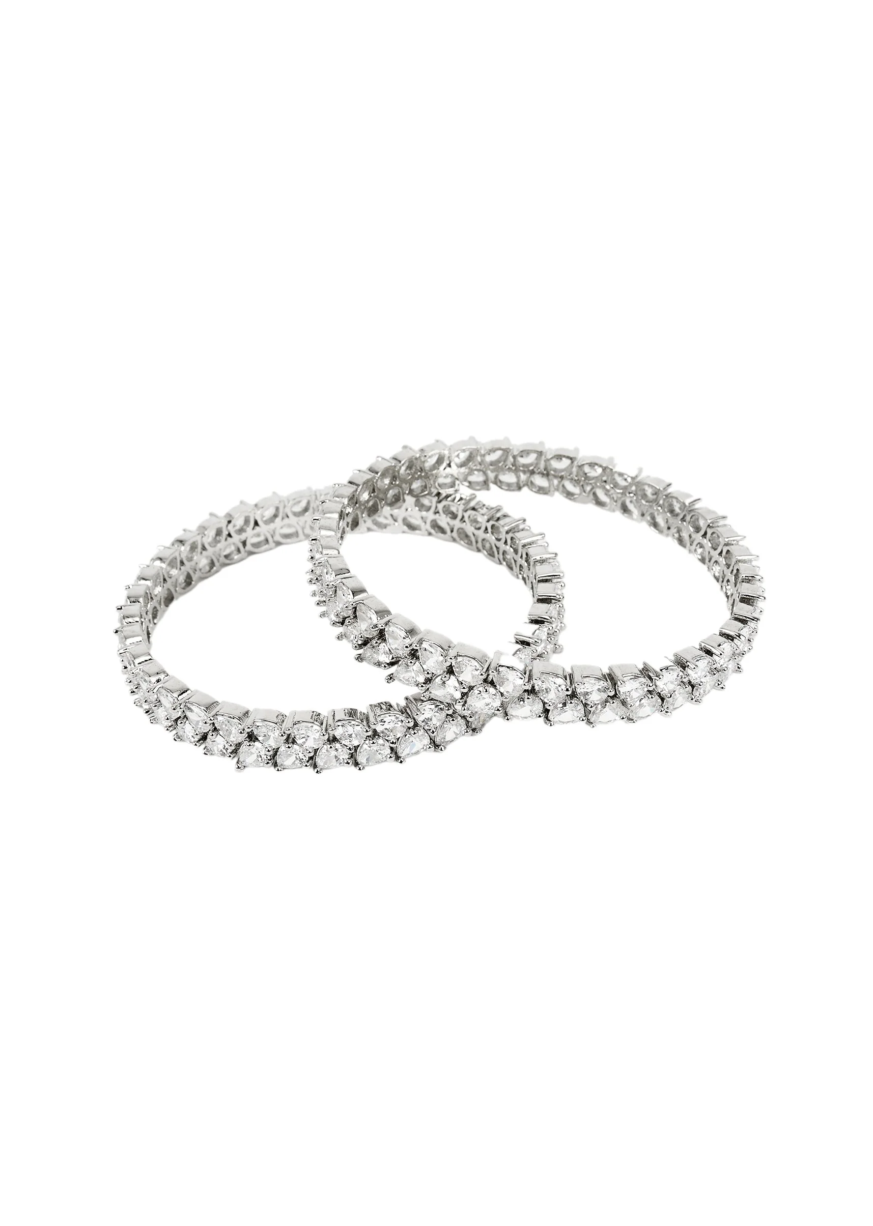 Silver Plated Zircon Diamond Bracelet