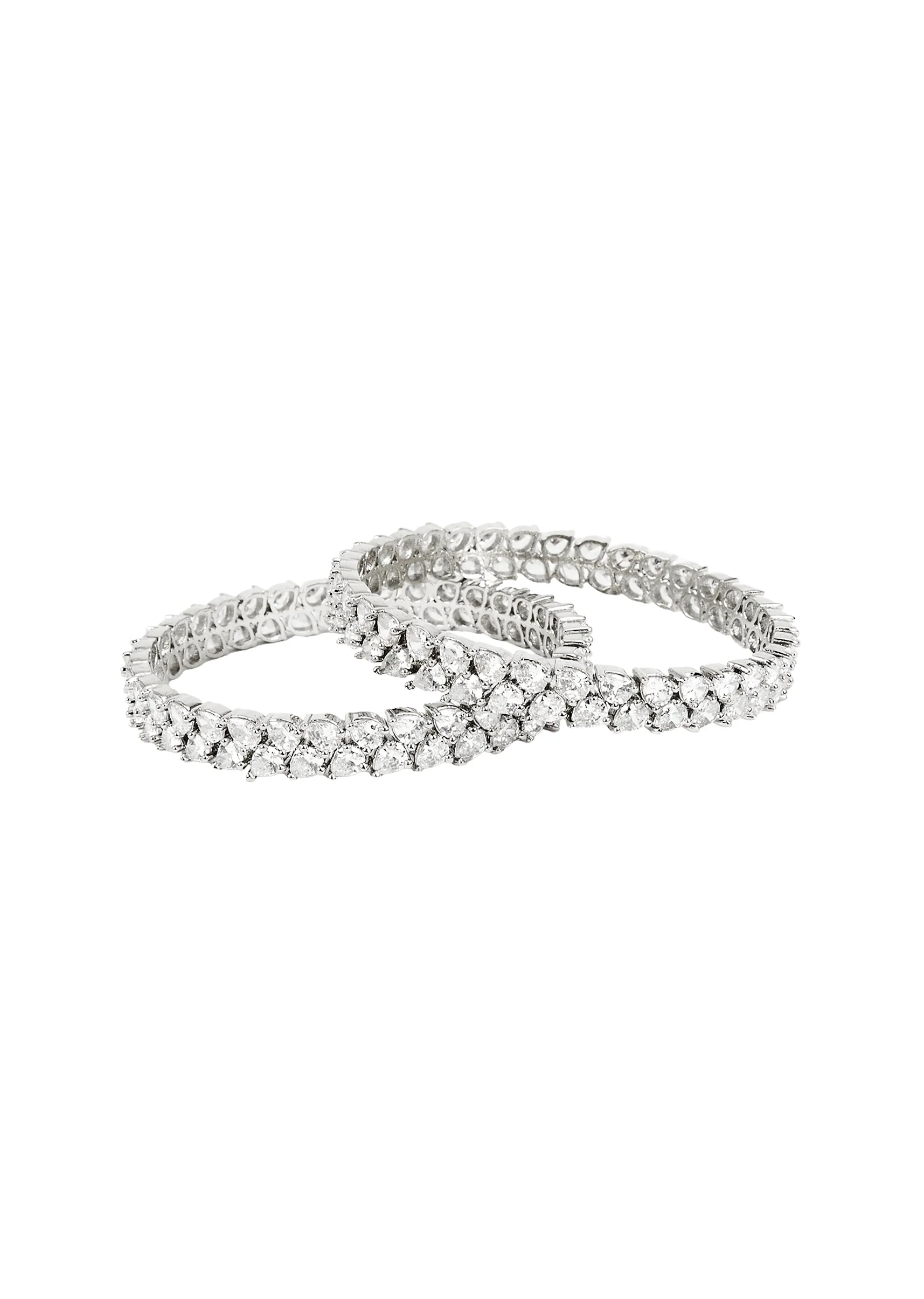 Silver Plated Zircon Diamond Bracelet