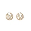 Gold Plated Kundan Drop Earrings