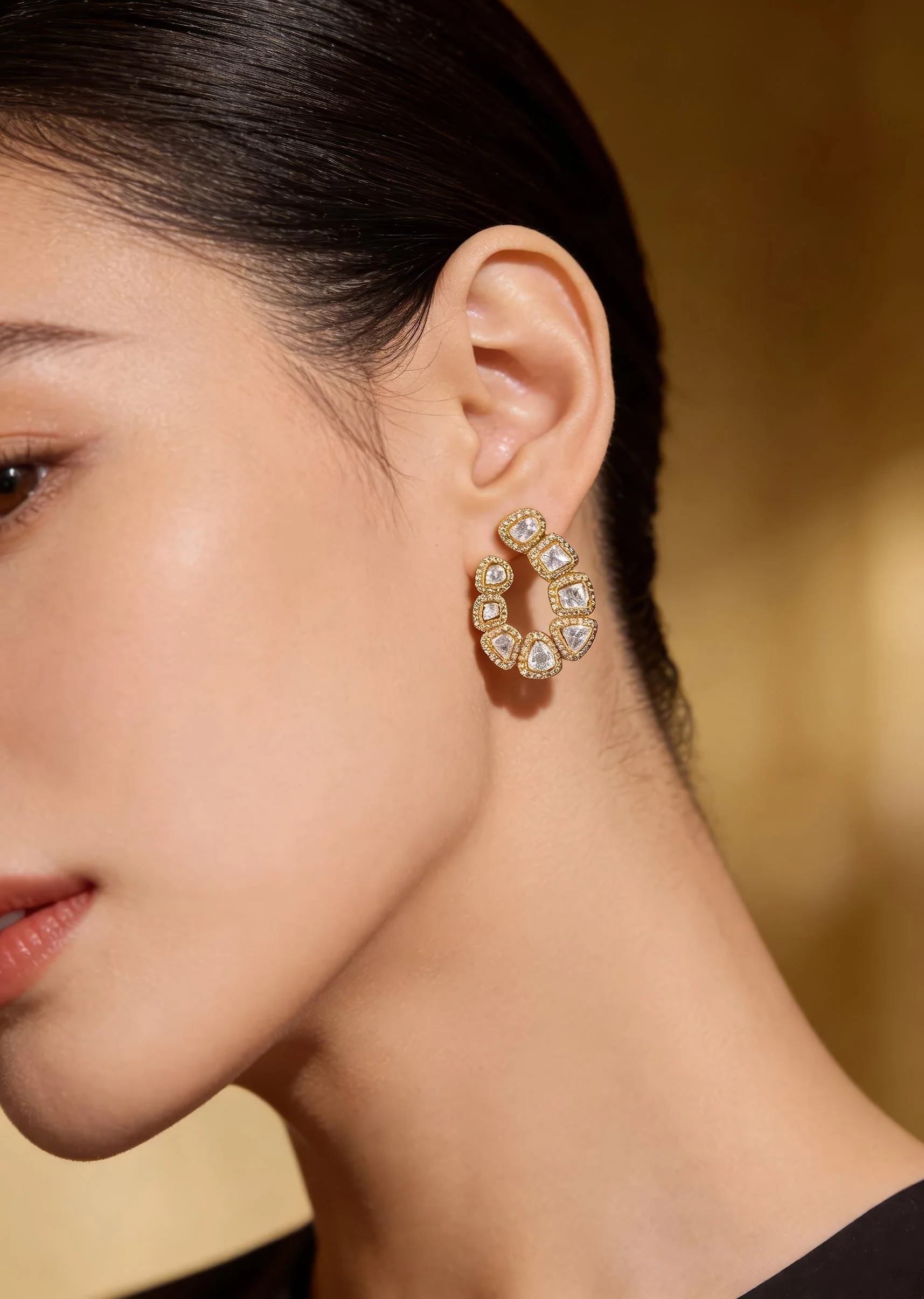 Elegant Pearl Cluster Stud Earrings