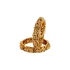 8434-gold-finish-bangle-with-traditional-temple-motifs-and-green-and-pink-simulated-stones-2.webp Gold Finish Bangle With Traditional Temple Motifs And Green and Pink Simulated Stones