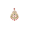 8435-gold-finish-chandbali-earrings-with-multi-color-simulated-stones-in-red-blue-and-green-3.webp Gold Finish Chandbali Earrings With Multi Color Simulated Stones In Red Blue and Green