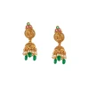 8437-gold-toned-necklace-set-with-traditional-temple-motifs-and-green-white-and-pink-simulated-stones-4.webp Gold Toned Necklace Set With Traditional Temple Motifs And Green White and Pink Simulated Stones
