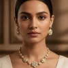 Floral Kundan Choker Necklace Set