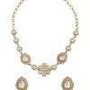 Floral Kundan Choker Necklace Set