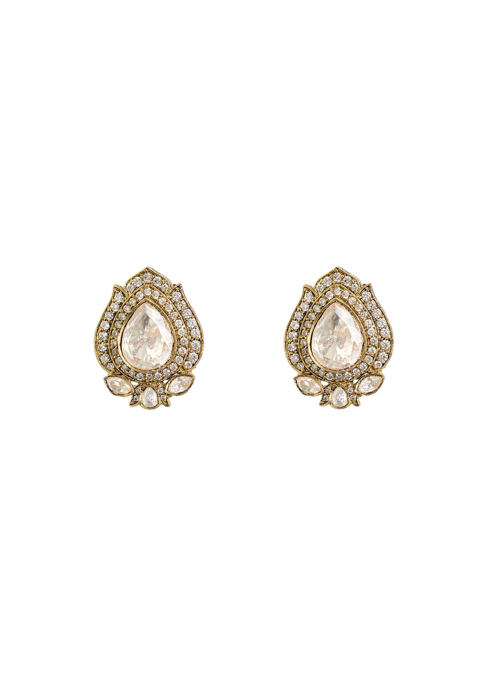 Floral Kundan Choker Necklace Set