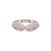 8451-silver-finish-bracelet-in-mix-metal-with-modern-rose-style-and-light-pink-cubic-zirconia-accents-3.webp Silver Finish Bracelet In Mix Metal With Modern Rose Style And Light Pink Cubic Zirconia Accents