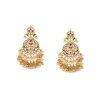 8459-gold-toned-earrings-in-drop-style-with-kundan-and-multi-stone-and-pearl-detailing-2.webp Gold Toned Earrings In Drop Style With Kundan And Multi Stone And Pearl Detailing