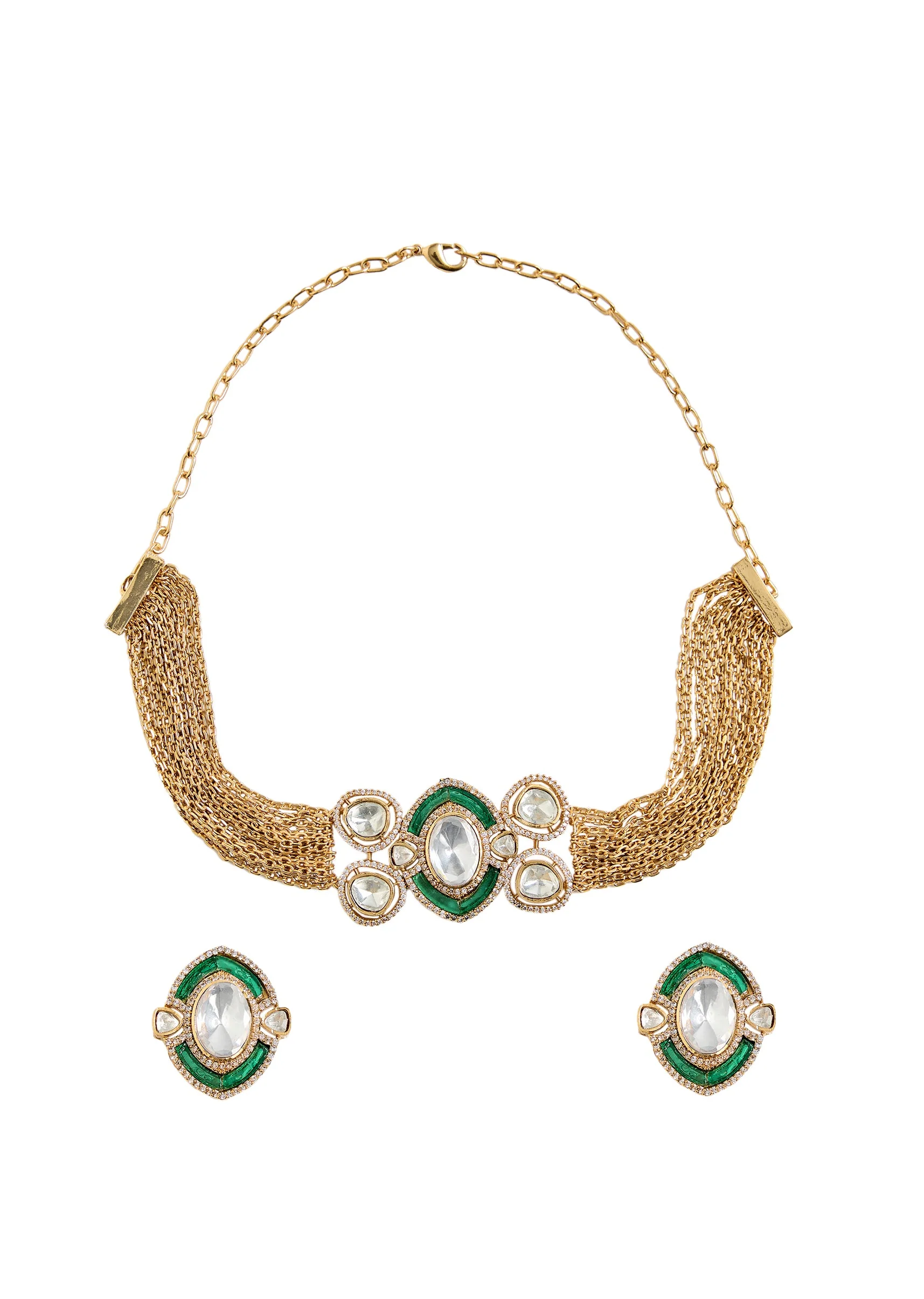 Classic Kundan Choker Necklace Set