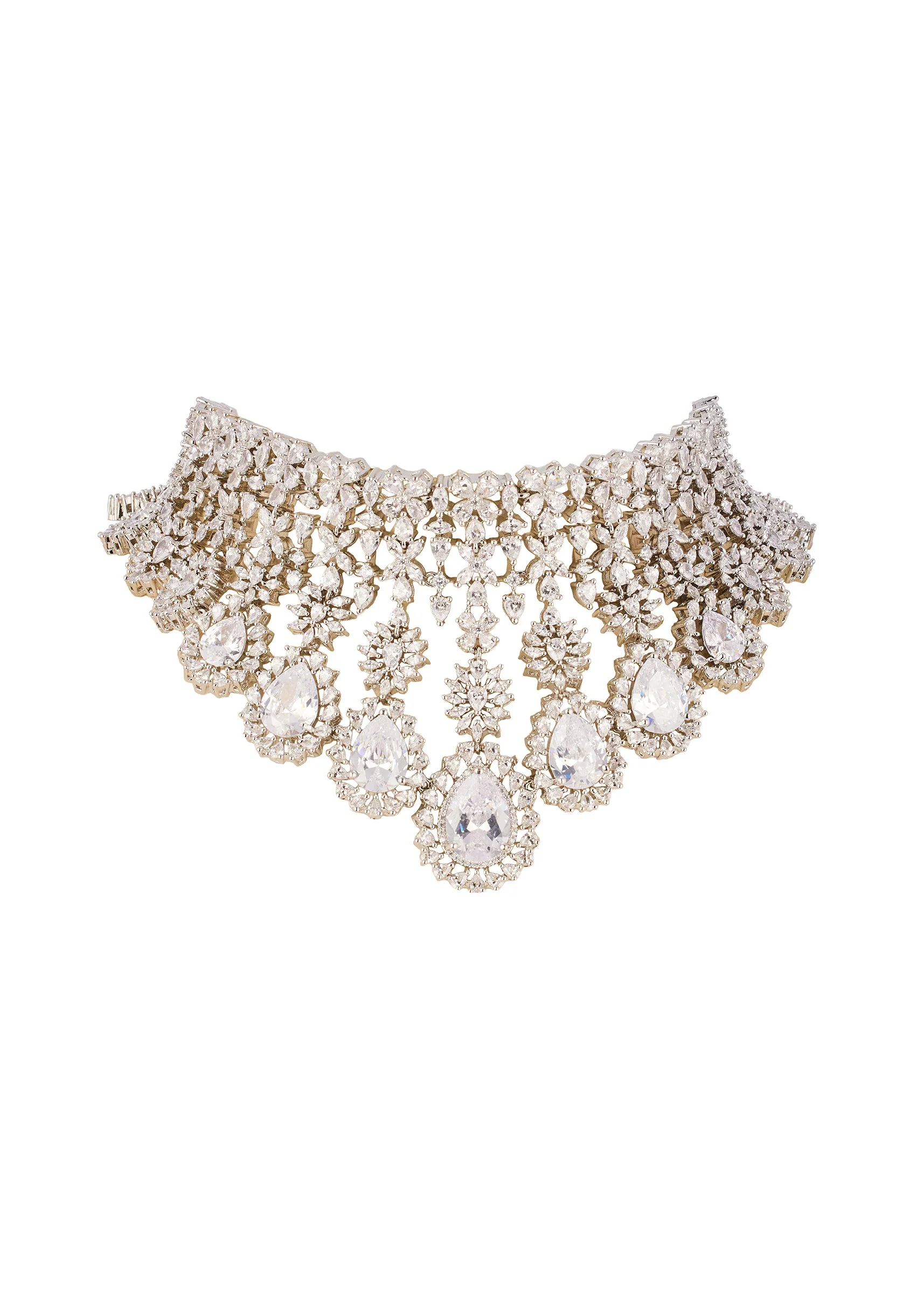 8461-white-and-silver-anti-tarnish-rhodium-plated-long-necklace-set-in-brass-with-cz-diamonds-6.webp White and Silver Anti Tarnish Rhodium Plated Long Necklace Set In Brass with CZ Diamonds