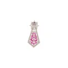 8463-rani-pink-anti-tarnish-finish-rhodium-plated-long-necklace-set-in-brass-with-cz-diamonds-4.webp Rani Pink Anti Tarnish Finish Rhodium Plated Long Necklace Set In Brass with CZ Diamonds