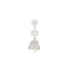 8464-silver-finish-earrings-in-mix-metal-with-jhumka-style-cubic-zirconia-and-faux-pearl-drop-3.webp Silver Finish Earrings In Mix Metal With Jhumka Style Cubic Zirconia And Faux Pearl Drop