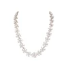 8470-silver-finish-necklace-set-in-mix-metal-with-contemporary-floral-style-and-white-cubic-zirconia-accents-2.webp Silver Finish Necklace Set In Mix Metal With Contemporary Floral Style And White Cubic Zirconia Accents
