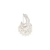 8491-silver-finish-fan-style-earrings-with-white-simulated-pearls-and-crystal-set-crescent-2.webp Silver Finish Fan Style Earrings With White Simulated Pearls and Crystal Set Crescent