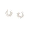8492-silver-finish-pave-set-c-hoop-earrings-with-white-simulated-pearls-and-clear-crystal-accents-1.webp Silver Finish Pavè Set C Hoop Earrings With White Simulated Pearls and Clear Crystal Accents