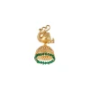 8495-gold-finish-necklace-set-with-traditional-temple-motifs-and-green-simulated-stones-4.webp Gold Finish Necklace Set With Traditional Temple Motifs And Green Simulated Stones