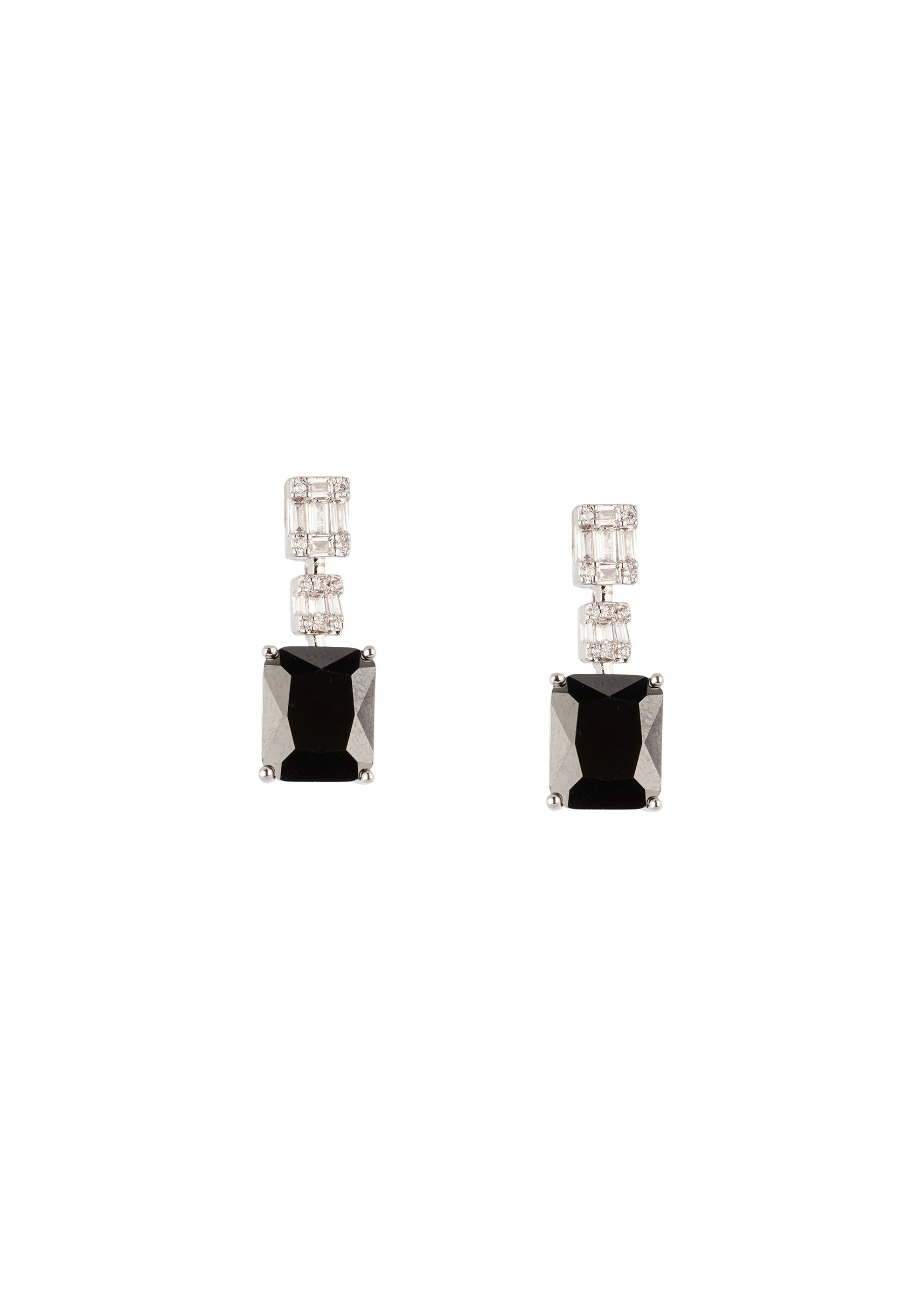 8505-silver-finish-earrings-in-mix-metal-with-modern-pendant-style-and-violet-simulated-onyx-accents-2.webp Silver Finish Earrings In Mix Metal With Modern Pendant Style And Violet Simulated Onyx Accents