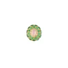 8508-gold-finish-ornate-cabochon-stud-earrings-with-pink-oval-center-and-green-and-clear-stone-halos-3.webp Gold Finish Ornate Cabochon Stud Earrings With Pink Oval Center and Green and Clear Stone Halos