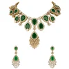 8522-green-and-gold-anti-tarnish-finish-cz-diamond-necklace-set-in-rhodium-plated-brass-1.webp Green and Gold Anti Tarnish Finish CZ Diamond Necklace Set in Rhodium Plated Brass