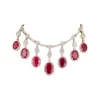 8523-red-anti-tarnish-finish-cz-diamond-and-gemstone-necklace-set-in-rhodium-plated-brass-1.webp Red Anti Tarnish Finish CZ Diamond and Gemstone Necklace Set in Rhodium Plated Brass