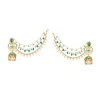 8524-gold-finish-kundan-jhumka-earrings-with-beaded-sahare-and-green-simulated-stones-and-pearls-1.webp Gold Finish Kundan Jhumka Earrings With Beaded Sahare And Green Simulated Stones and Pearls