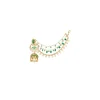 8524-gold-finish-kundan-jhumka-earrings-with-beaded-sahare-and-green-simulated-stones-and-pearls-2.webp Gold Finish Kundan Jhumka Earrings With Beaded Sahare And Green Simulated Stones and Pearls