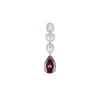 8525-silver-finish-earrings-in-mix-metal-with-modern-pendant-style-and-purple-simulated-stone-accents-3.webp Silver Finish Earrings In Mix Metal With Modern Pendant Style And Purple Simulated Stone Accents