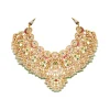 8530-gold-finish-tiered-choker-necklace-set-with-circular-motifs-red-stones-kundan-work-and-layered-beads-2.webp Gold Finish Tiered Choker Necklace Set With Circular Motifs Red Stones Kundan Work And Layered Beads