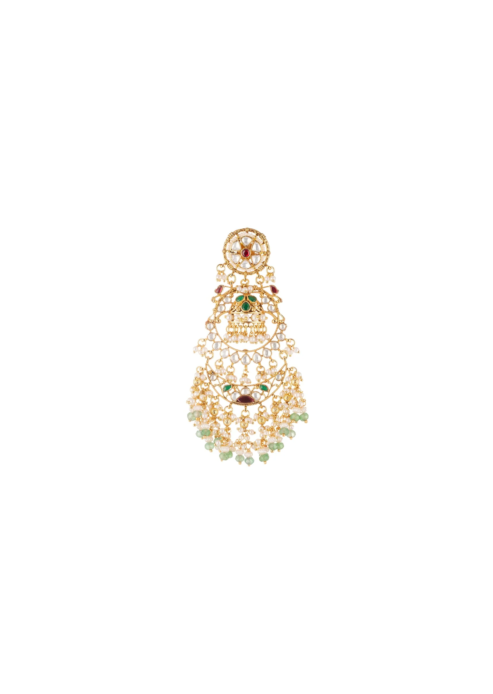 8530-gold-finish-tiered-choker-necklace-set-with-circular-motifs-red-stones-kundan-work-and-layered-beads-4.webp Gold Finish Tiered Choker Necklace Set With Circular Motifs Red Stones Kundan Work And Layered Beads