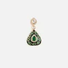 Emerald Stone Choker Set With Earrings