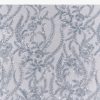 Ice Blue Heavy Embroidered Net Saree With Cutwork Border And All Over Floral Jaal