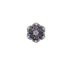 Silver Plated Purple Zircon Stud Earrings