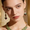 Green Contemporary Choker Necklace Set