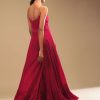 Rani Pink Jumpsuit In Crepe With Tiered Flare, Pleated Bodice And 3D Embroidered Belt And Pocket Detail