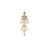 Gold Plated Kundan Long Necklace Set With Earrings