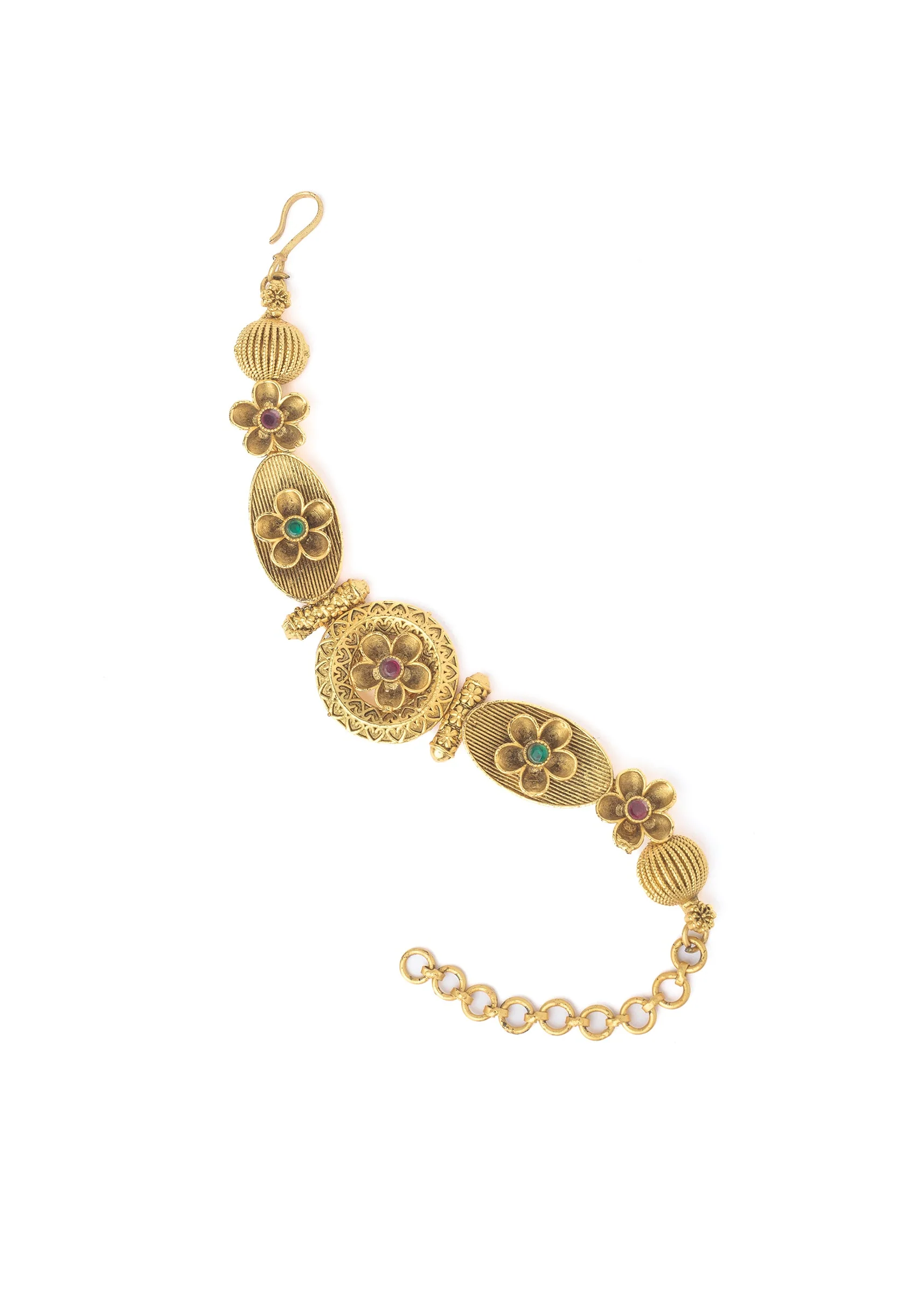Gold Plated White Beaded Bracelet