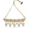 Kundan Polki Necklace Set With Earrings