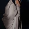 Champagne Gown With Embellished Sweetheart Cut Bodice And Spaghetti Straps Online - Kalki Fashion
