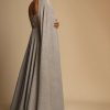 Champagne Gown With Embellished Sweetheart Cut Bodice And Spaghetti Straps Online - Kalki Fashion