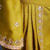 Mehendi Green Silk Embroidered Kurta Dhoti Set