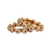Gold Plated Red Temple Bangles