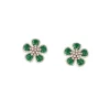 894-silver-finish-floral-cluster-stud-earrings-with-green-stones-and-clear-accents-2.webp Silver Finish Floral Cluster Stud Earrings With Green Stones and Clear Accents