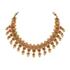 896-gold-toned-temple-style-jewellery-set-with-pink-and-green-simulated-stones-3.webp Gold Toned Temple Style Jewellery Set With Pink and Green Simulated Stones
