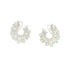 898-silver-finish-floral-ear-cuff-with-pave-accents-and-mint-green-beads-1.webp Silver Finish Floral Ear Cuff With Pavè Accents And Mint Green Beads