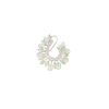 898-silver-finish-floral-ear-cuff-with-pave-accents-and-mint-green-beads-2.webp Silver Finish Floral Ear Cuff With Pavè Accents And Mint Green Beads