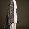 Off White Khadi Dhoti Suit With Black Hand Dyed Ajrakh Dupatta