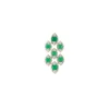 900-silver-finish-geometric-drop-earrings-with-emerald-green-simulated-stones-3.webp Silver Finish Geometric Drop Earrings With Emerald Green Simulated Stones