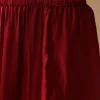 Maroon Hand Dyed Ajrakh Jacket, Shirt and Dhoti Set