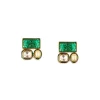 901-gold-finish-cluster-stud-earrings-in-polki-with-green-simulated-stone-and-pearl-2.webp Gold Finish Cluster Stud Earrings In Polki With Green Simulated Stone and Pearl