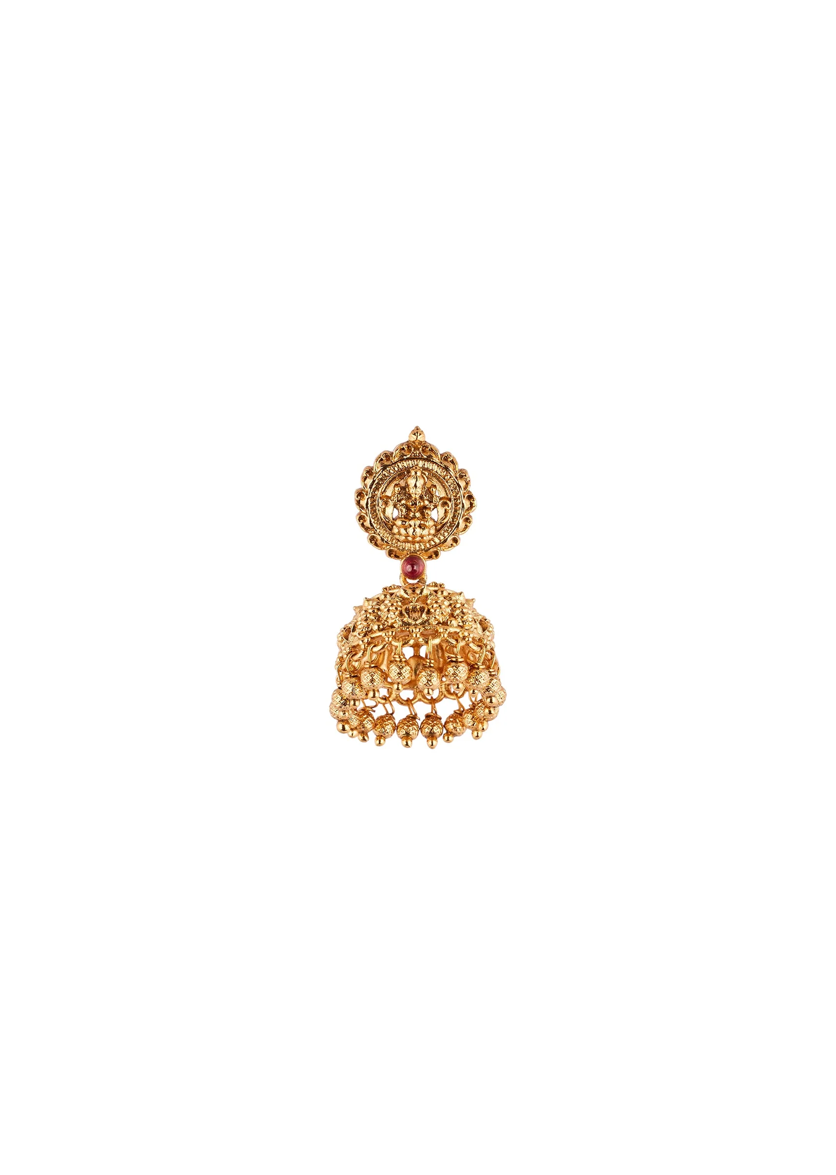 902-gold-finish-necklace-set-with-traditional-temple-motifs-5.webp Gold Finish Necklace Set With Traditional Temple Motifs